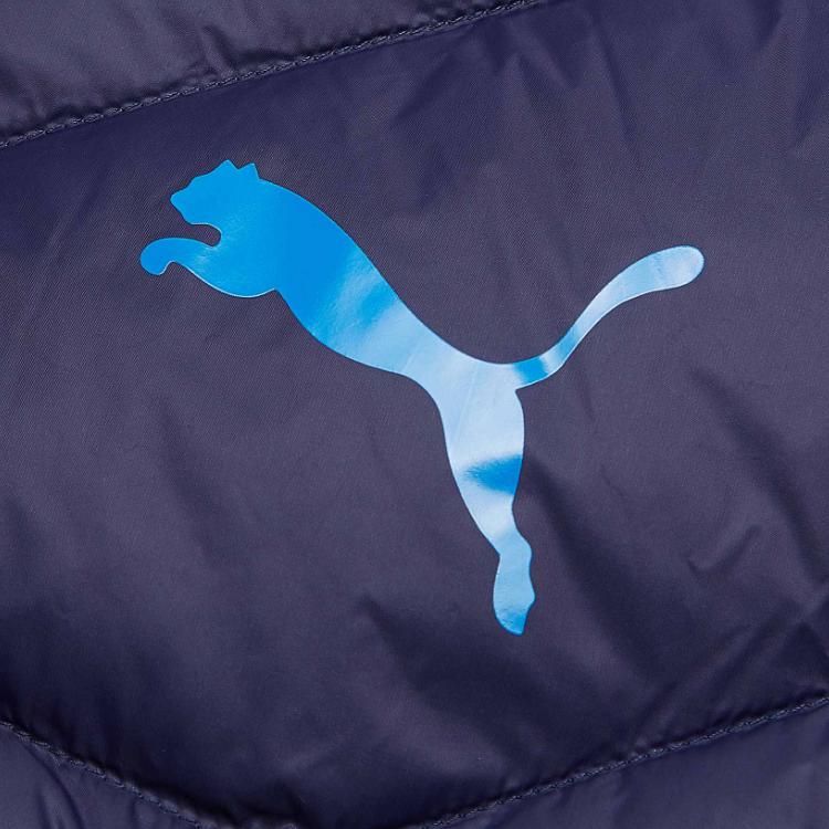 Puma Active Casual Sports Windproof Warm Down Jacket Men Outerwear Blue 590350-06