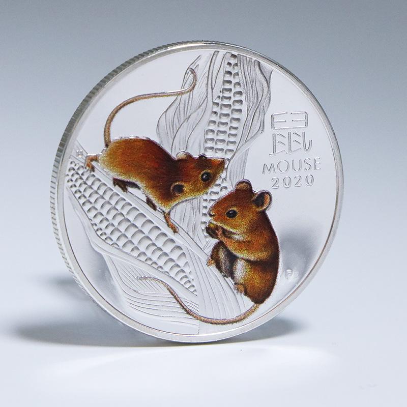 In Stock: Silver-Plated Zodiac Coins - Dragon, Tiger, Dog, Ox