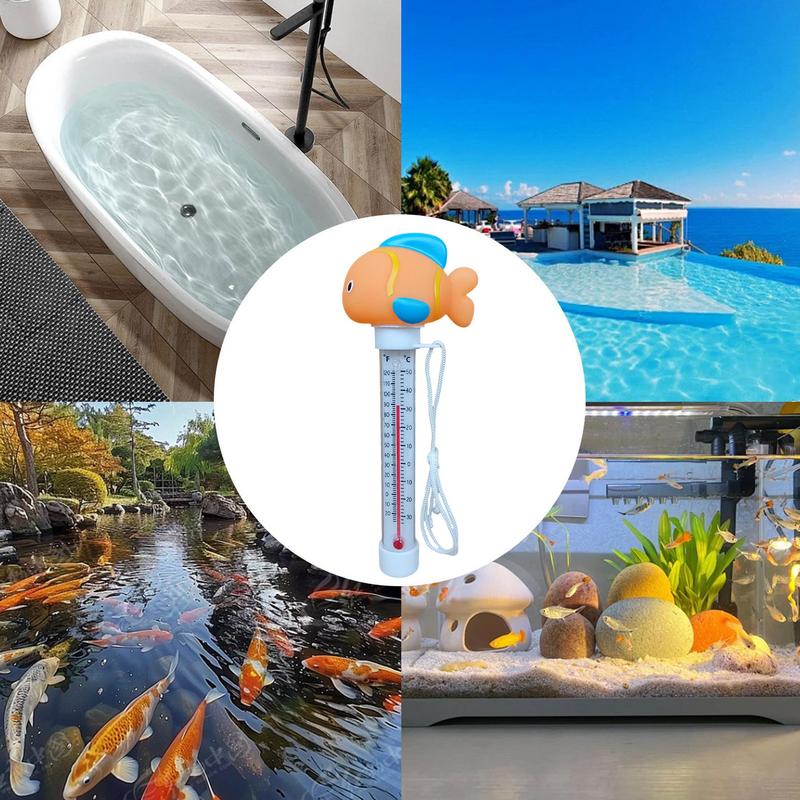 Floating Pool Thermometer with Large Display for Accurate Water Temperature Monitoring in Swimming Pools and Spas