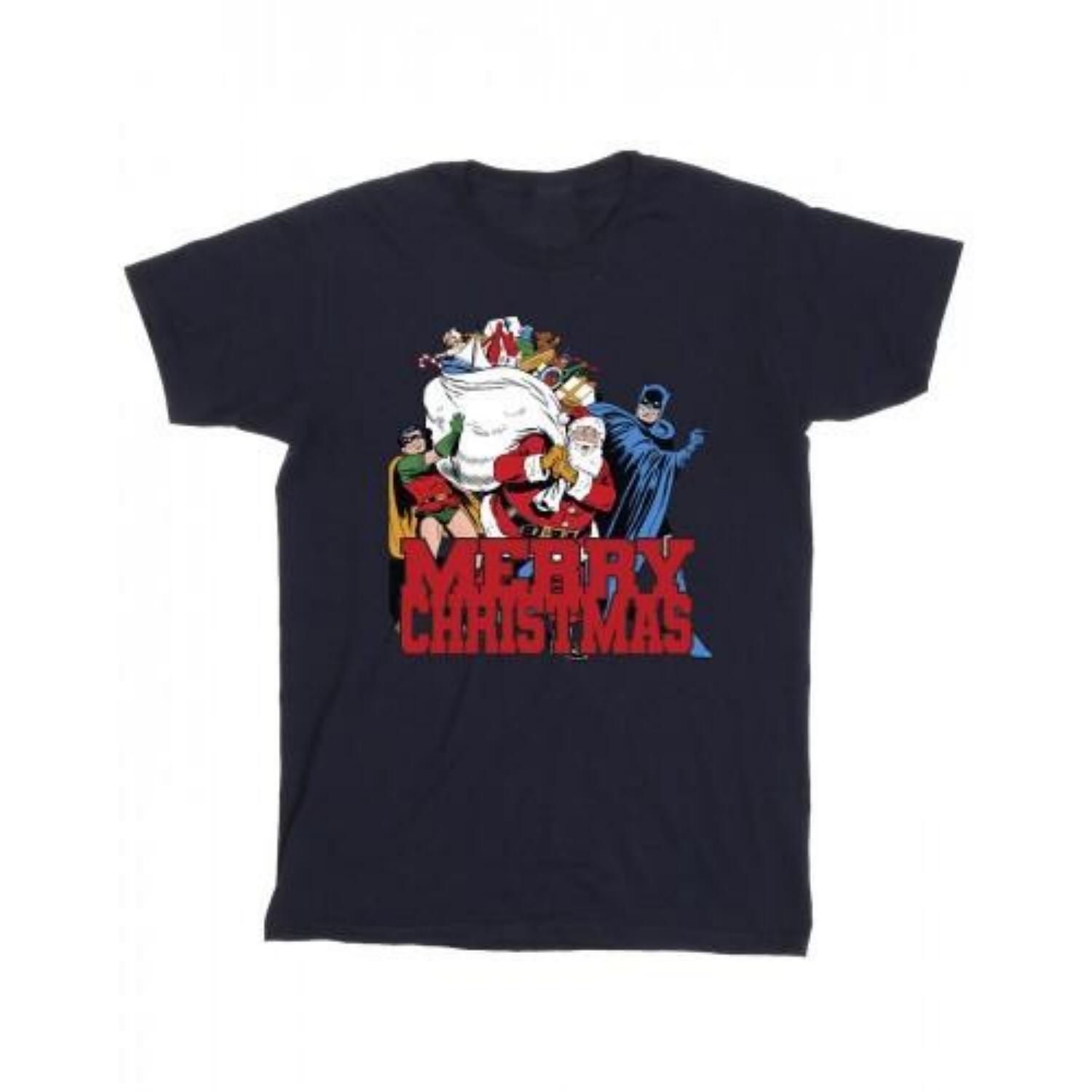 DC Comics Mens Batman Merry Christmas Comic T-Shirt XXXXL