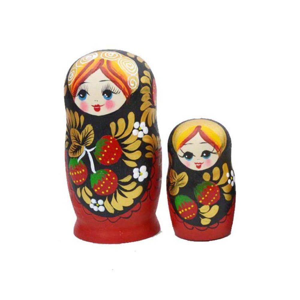 Strawberry Girls Nesting Dolls Handmade Russian Nesting Doll Classic Matryoshka Doll Birthday Gift