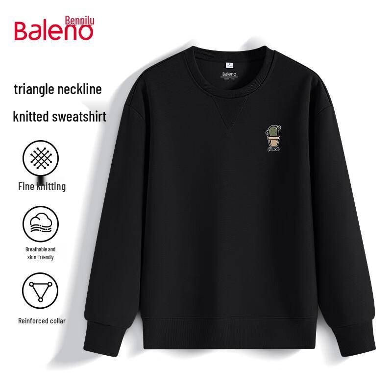 Baleno Men s Loose Fit Round Neck Sweatshirt M