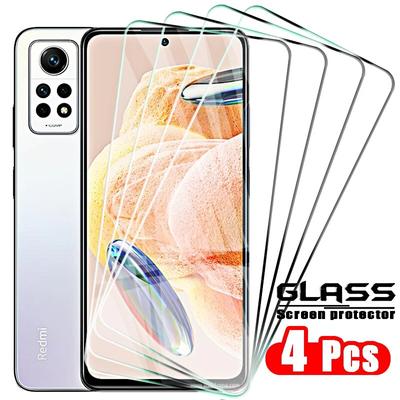 4PCS Protective Glass for Xiaomi Redmi Note 12 Pro 4G 5G Tempered Screen Protector Redmi Note 12 11 10 9 8 Pro Plus Safety Film