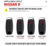 Auto Zinc Alloy Key Fob Cover Fit For Nissan Versa Maxima Rogue Armada Sentra Qashqai X-Trail 2/3/4/5Buttons Auto Accessories