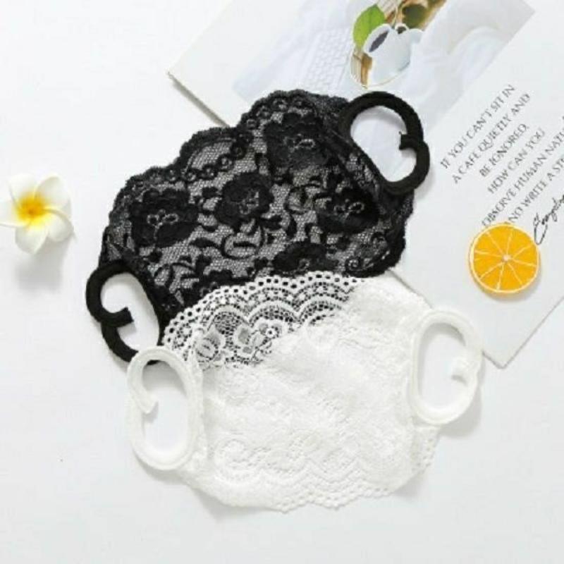 Lace Anti-Uv Sunscreen Mask Breathable Ear Cord Face Cover Scarf Hanging Ear Dust-Proof Scarves Mask Summer Dust-Proof Veil