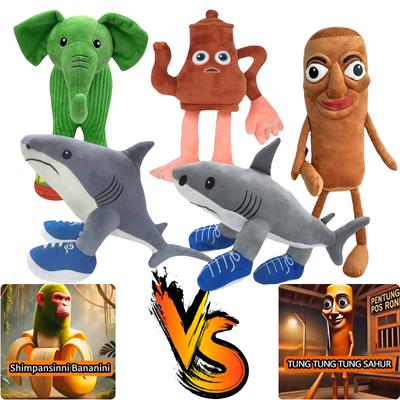Brainrot Tralalero Tralala Shark Plush Tung Tung Sahur Plushie Toy Cute Boneca Ambalam Funny Stuffed Toy Soft Doll Kids Gift