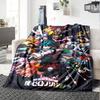 Anime Hero Academia Print Flannel Blanket High Quality Warm Comfortable Cover for All Seasons Perfect for Gifts Home Decor