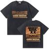 Washed Rapper Chris Brown Breezy Bowl XX World Tour Tshirts Men Women Hip Hop Retro Tshirt Mens Fashion Trend Streetwear
