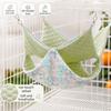 Cartoon Pattern Double-layer Hamster Hammock Breathable Squirrel Hanging Nest  for Pet Cage