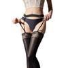 Horse Oil Lace Garter Stockings - Ultra-Thin Sexy Peacock Design