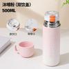 500ml 3-in-1 Multi-Use 316 Stainless Steel Insulated Bottle, Leakproof Vacuum Flask with Lid Cup & Strap