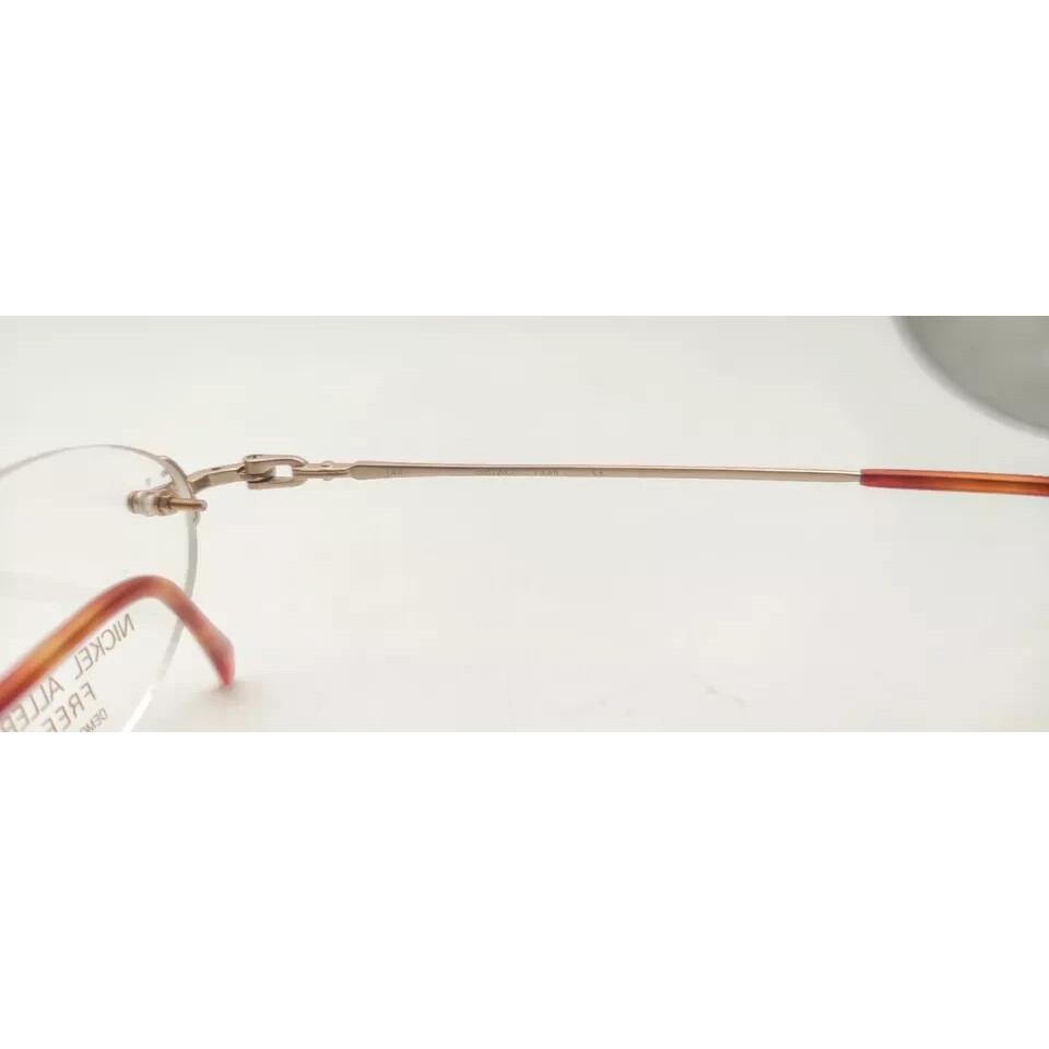 Fortfahren Super Titan seiko T338 Randlose Brillen Brillenrahmen Rot /Gold JL156871913960