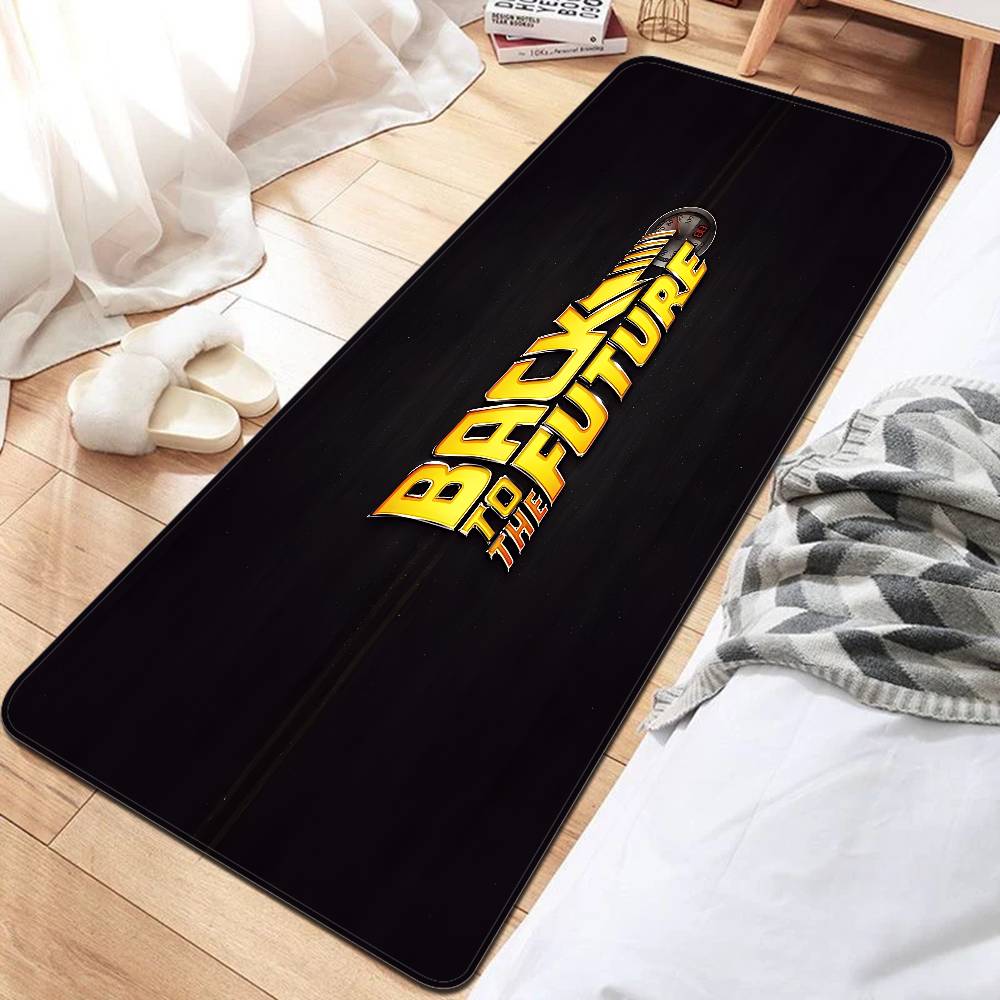 B-Back To The Future Entrance Door Mat Washable Non-Slip Living Room Sofa Chairs Area Mat Kitchen Welcome Doormat