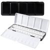 Empty Watercolor Palette, Metal Watercolor Tin with 26pcs Half Pans Paint Case with Lid Paint Box for Travel Gouache Oil Paintin
