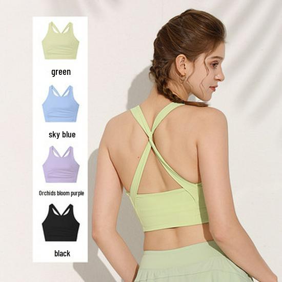 Plus Size Shockproof Sports Bra for High-Intensity Yoga & Running - Women's Front Zipper Fitness Vest