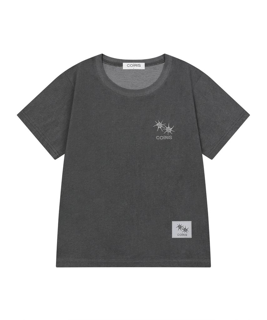 Koiliseu Laura Small Logo Pigment Short Sleeve T-Shirt Unisex (3 Colors)