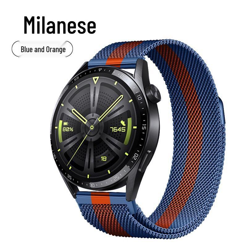 Huawei Watch GT5 & Honor Watch 5 Ultra Milanese Magnetic Strap, Flat Head, 18/20/22MM.