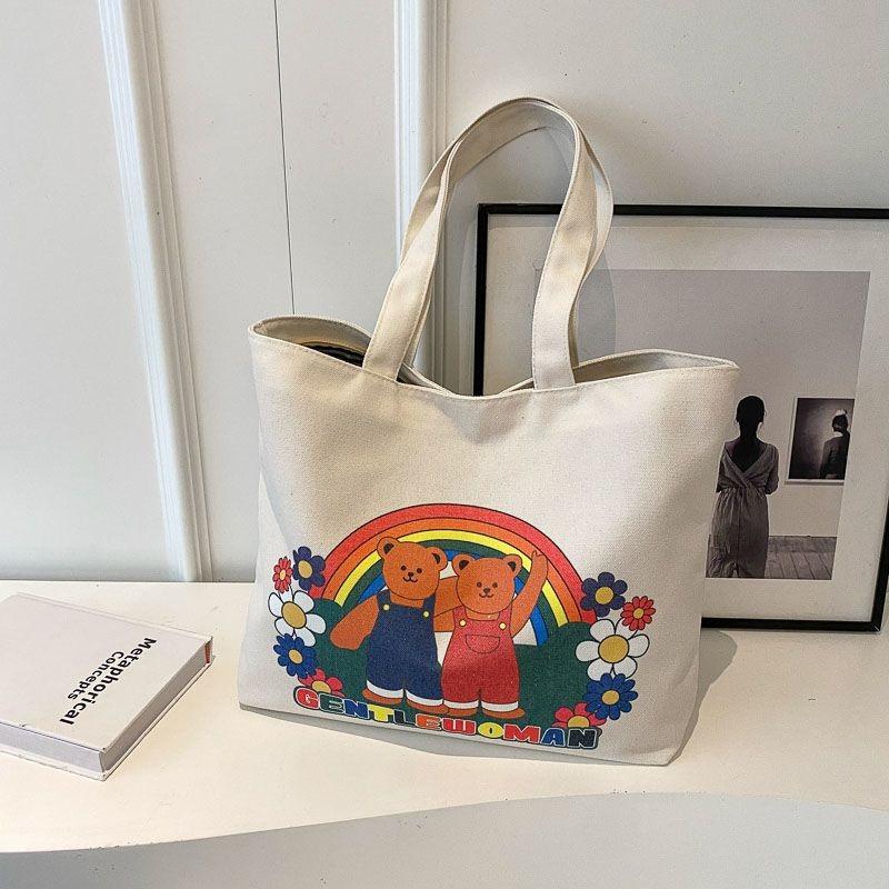 

2026 new canvas bag casual fashion commuter armpit bag large capacity tote bag