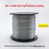 Uncoated Steel Wire Rope 1.2-2.5mm - Safety, Decorative Pull Cord for Hanging, Tags, Clothesline, and Lights