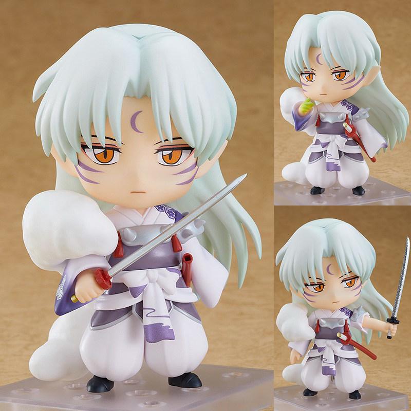 10cm Inuyasha & Sesshomaru Nendoroids Cute Articulated Action Figure Model Kit Desktop Ornament Decoration Collectible Toys Gift