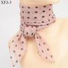 Square Chiffon Scarf Sun Protection Thin Scarves Soft Wrap Shawl Polka Dot Women Accessories CLE