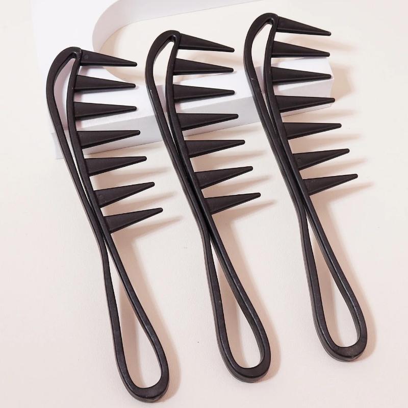 Large hair comb with wide teeth, Shun hair hair hair removal comb, suitable for dry and wet hair, suitable for men and women
