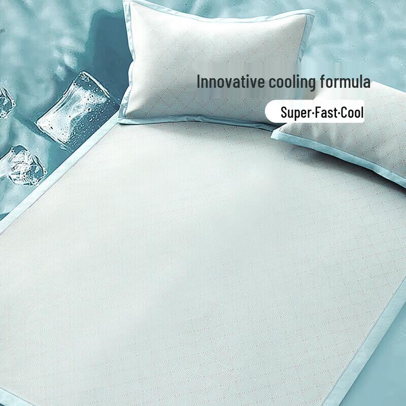 Fuanna A-Grade Antibacterial Ice Silk Cooling Mat 3-Piece Set