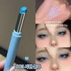 Multi-purpose Blue Shadow Stick Pearl Glitter Glow Long-lasting Eye Highlight Pencil, 1 Pcs, #03 Cool Blue
