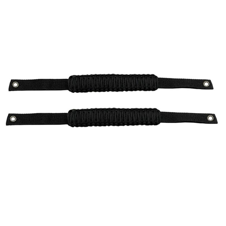 2pcs Black Roll Bar Grab Handles Non-Slip Handle Grip For 2021-2022 Ford Bronco