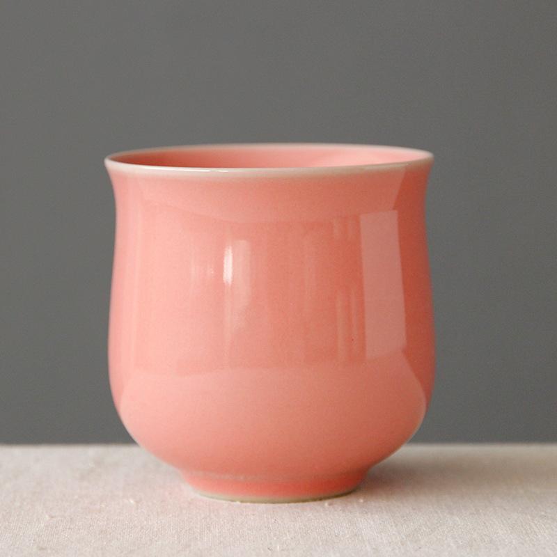 Vintage Large Stoneware Tea Cup Kiln Variation Glaze Coarse Pottery Gongfu Personal Master Cup Handmade Ceramic Drinking Gift