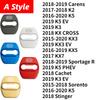 4PCS Car Door Lock Cover Logo Protection Stickers For KIA K3 K5 KX3 KX5 KX7 Sportage R Forte Carens Stinger Sorento Accessories YO7