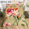 Chinese Style Flower Duvet Cover Vintage Comforter Cover Microfiber Garden Floral Bedding Set Bedclothe Juvenile Adult Bedroom