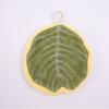 Leaf Shaped Green Leaves Hand Towel Christmas Decorations Quick Drying Bathroom Hanging Towels Absorbent Hand Towels Kitchen