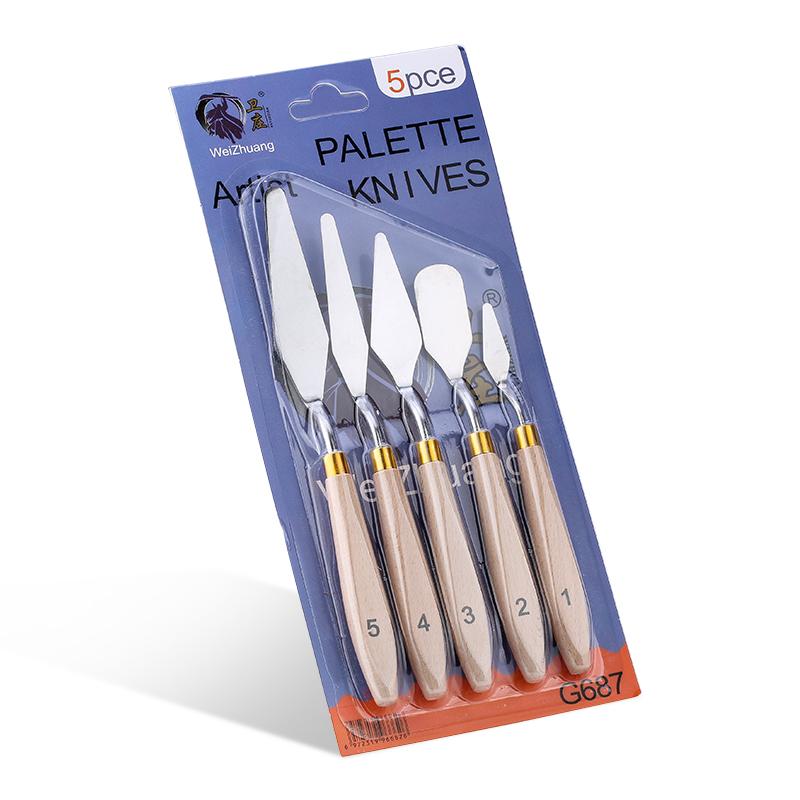 FAIS DU Cake Spatula 5 Piece/Set Baking Pastry Tool Toner Tool Stainless Steel Oil Painting Knives Scraper Art Tools