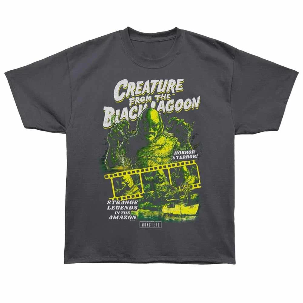 Universal Monsters Black Lagoon Reel - Bronx Oversized Children s T-shirt Gray 130