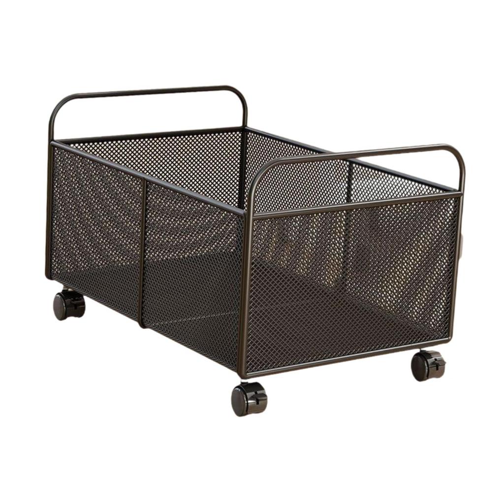 Decorative Wire Basket, Fruit Bowl with Wheels for Home.
