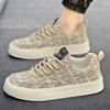 Canvas Shoes Men's Low Top Summer 2025 New Item Niche Low Top Printed Board Shoes Men's Thick Soled Sports and Leisure Trendy Shoes