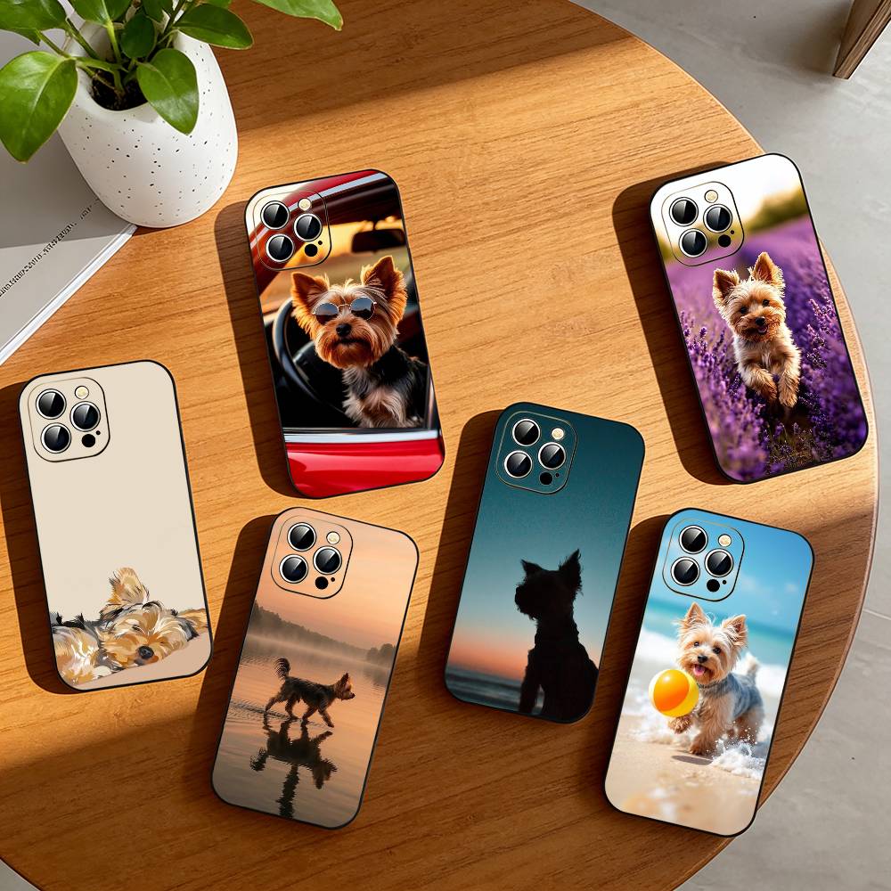 Yorkshire Terrier Cute Dog Phone Case Silicone Soft For IPhone 17 16 15 14 13 12 11 X XR Plus Pro Max Plus