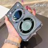 KEYSION Glitter Jewelled Magnetic Phone Case for HONOR X9b 5G X9A 5G Makeup Mirror Stand Shockproof Cover for Magic 6 5 Lite 5G
