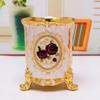 Stylish Chinese-style Pen Holder Zinc Alloy Storage Box for Office Supplies Stationery and Cutlery Home Office Desk Organizers