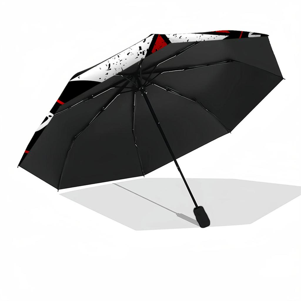 Umbrella Corporation Emblem Compact Travel Automatic Umbrella Compact 8-Rib Design Compact Design for Outdoor Daily Use Outdoor Accessory
