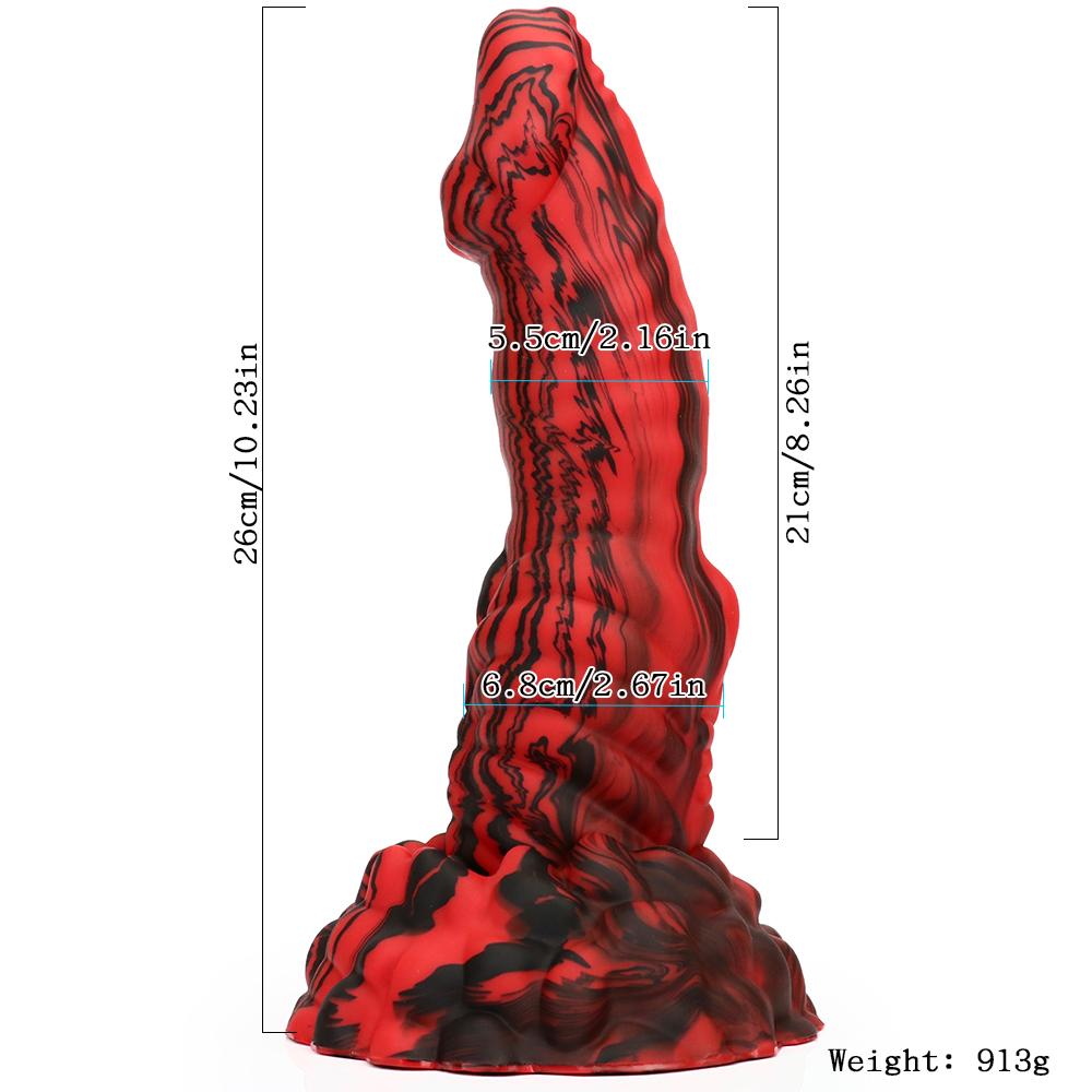 Fantasy Horse Penis Exaggerated Testicle Silicone Dog Knot Dildo With Sucker Sex Toys For Women Masturbator Anal Plug