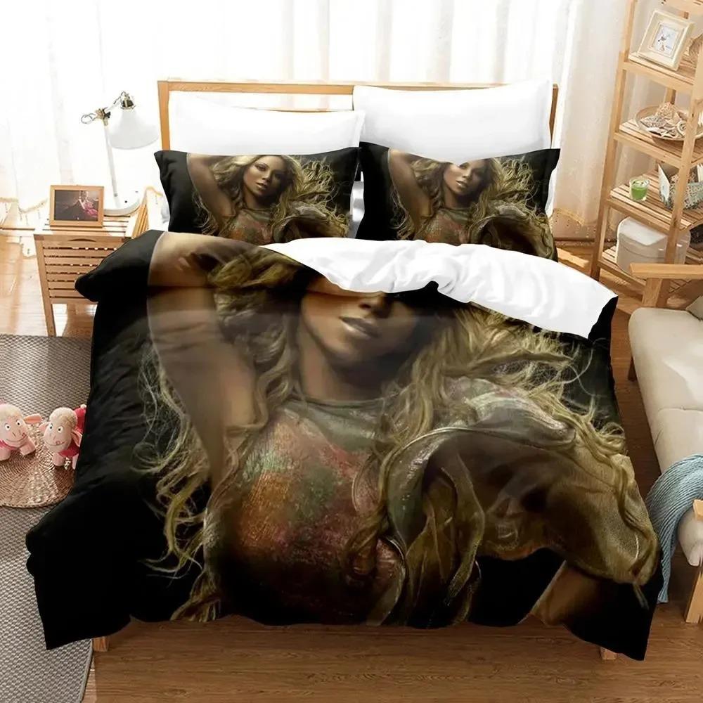 

Mariah Carey Beding Set 3D Printed Suitable for Bedrom Soft with Soft Fabric Duvet Cover Set With Pilowcases Children Kids Home Textile 135*200cm Eu-Single