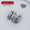 Anti-Theft Zinc Alloy Door Lock: Hole-Free Sliding Door Bolt, Left/Right Rotation, Thickened Security Buckle.