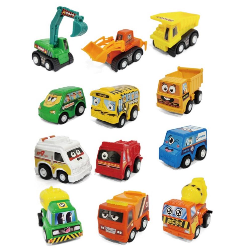Jaerong Mini Pull-Back Car 12-Piece Set