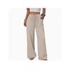 2026 Womens Wide Leg Pants With Drawstring Waist Pockets Loose Fit Comfortable Casual Trousers
