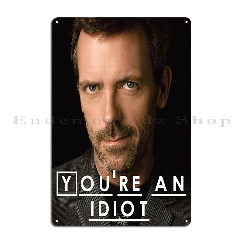 Dr House Md Metal Sign Living Room Club Customized Wall Cave Cinema Dr House Tin Sign Poster