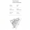 Waterproof Sink Corner Rack Anti-Rust Punch-Free Sponge Drying Rack Hollowed Sink Drain Shelf Bathroom