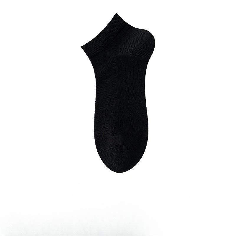 Pure Cotton Socks - Children s Summer Mesh Thin Style Breathable Short Socks, No-knit, Gray, Low Heel, Anti-odor Short Tube Socks 1 pair чёрный