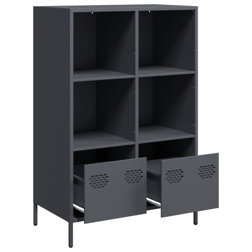 Highboard Anthracite 68x39x103.5 cm Steel